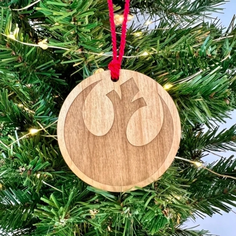 New Wood Star Wars Rebel Alliance Ornament 🐧 2/$10